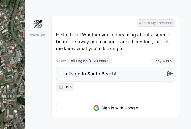 Input your desired destination to receive personalized suggestions and insights, from local hotspots to hidden gems.